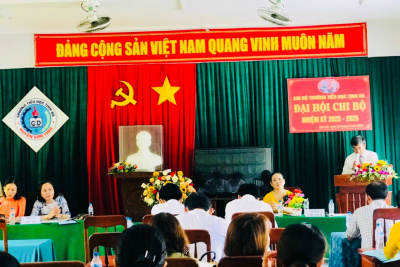 Trường Tiểu học Tịnh Hà tổ chức Đại hội Chi bộ  nhiệm kỳ 2022-2025