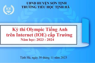 Cuộc thi IOE(Olympic tiếng Anh) cấp trường cơ hội để HS nâng cao kỹ năng tiếng Anh