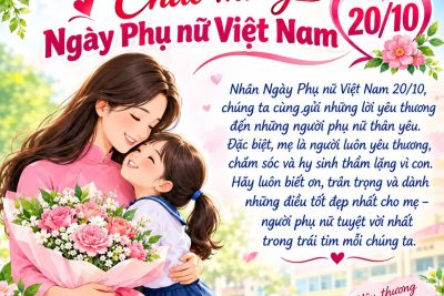 TRƯỜNG TIỂU HỌC SỐ 1 SƠN TỊNH: LAN TỎA YÊU THƯƠNG – SÔI NỔI CÁC HOẠT ĐỘNG CHÀO MỪNG NGÀY PHỤ NỮ VIỆT NAM 20/10