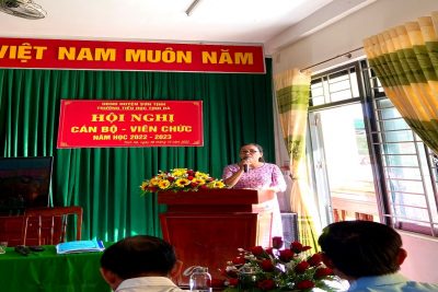 HỘI NGHỊ CÁN BỘ, VIÊN CHỨC, NGƯỜI LAO ĐỘNG TRƯỜNG TIỂU HỌC TỊNH HÀ NĂM HỌC 2022 – 2023